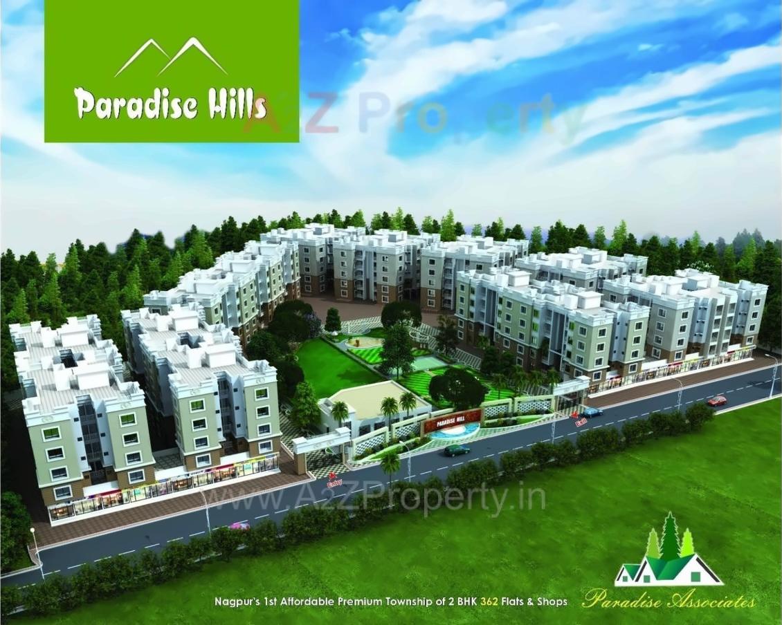 3D Elevation of real estate project Paradise Hills New located at Wagdara-536084, Nagpur, Maharashtra