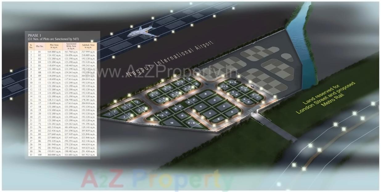 Layout of real estate project Pioneer Orion located at Nagpur-m-corp, Nagpur, Maharashtra