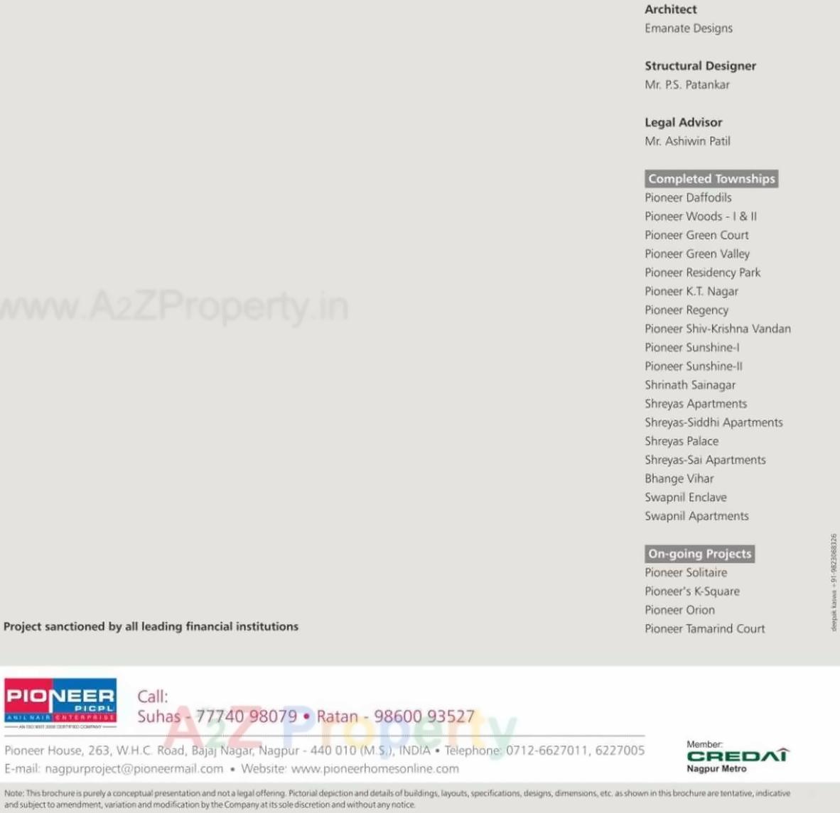  of real estate project Pioneer Tulip located at Nagpur-m-corp, Nagpur, Maharashtra