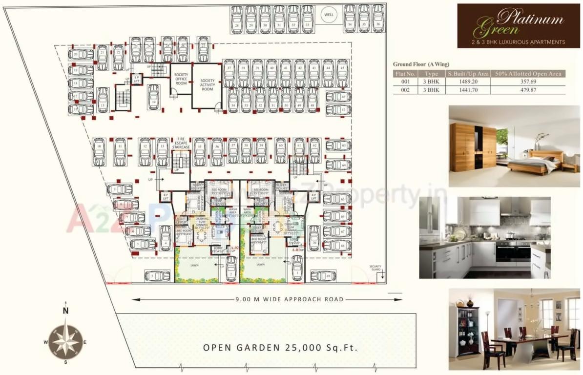 Layout of real estate project Platinum Green located at Nagpur-m-corp, Nagpur, Maharashtra