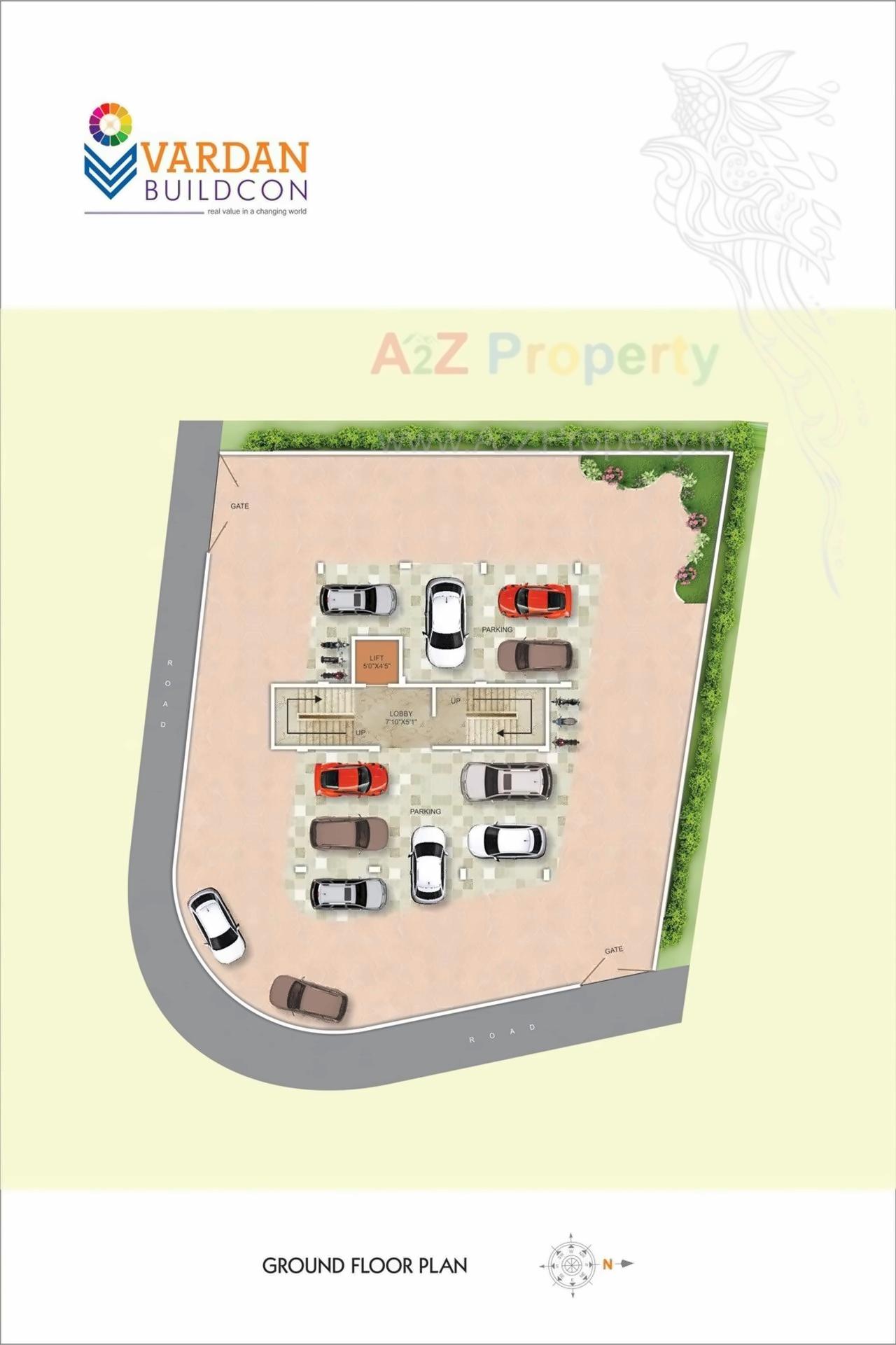 Layout of real estate project Prerna Elite located at Nagpur-m-corp, Nagpur, Maharashtra