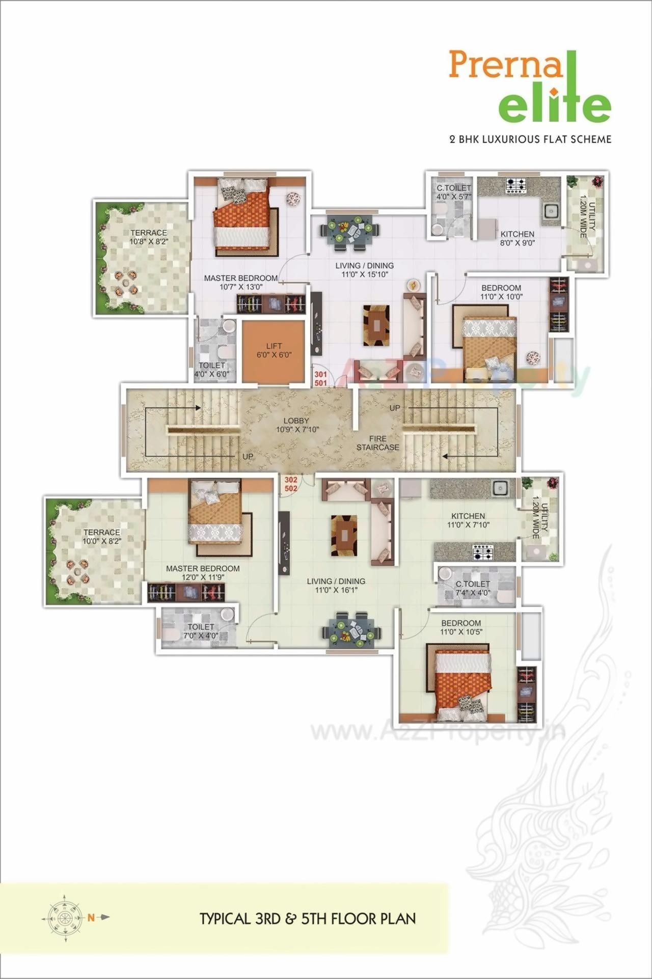 Layout of real estate project Prerna Elite located at Nagpur-m-corp, Nagpur, Maharashtra