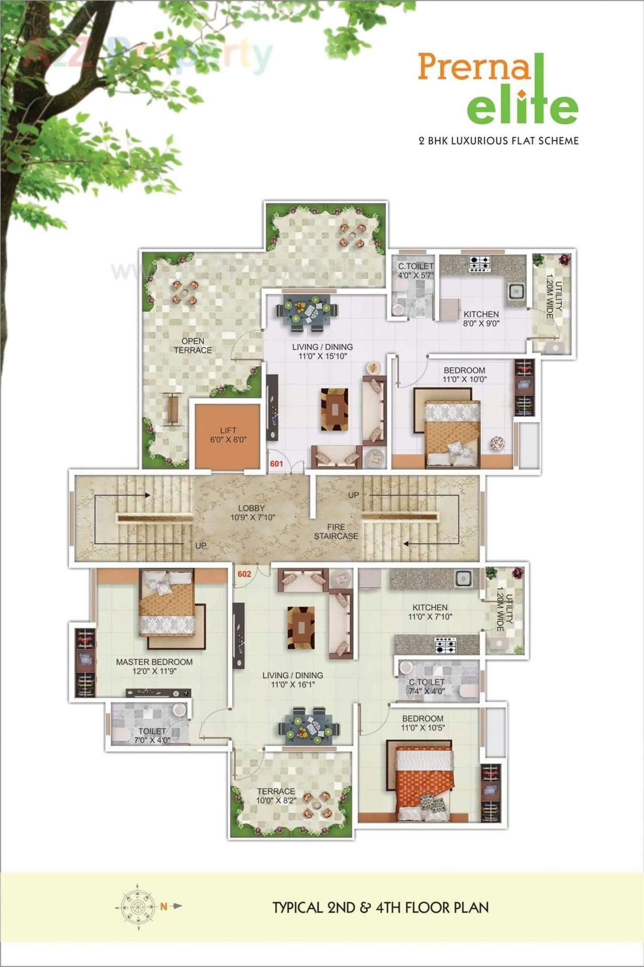 Layout of real estate project Prerna Elite located at Nagpur-m-corp, Nagpur, Maharashtra
