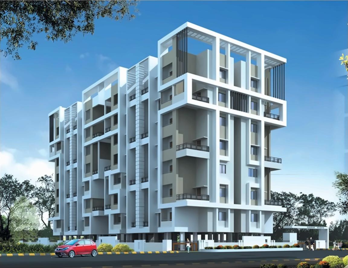 3D Elevation of real estate project Pushkar Signature located at Nagpur-m-corp, Nagpur, Maharashtra