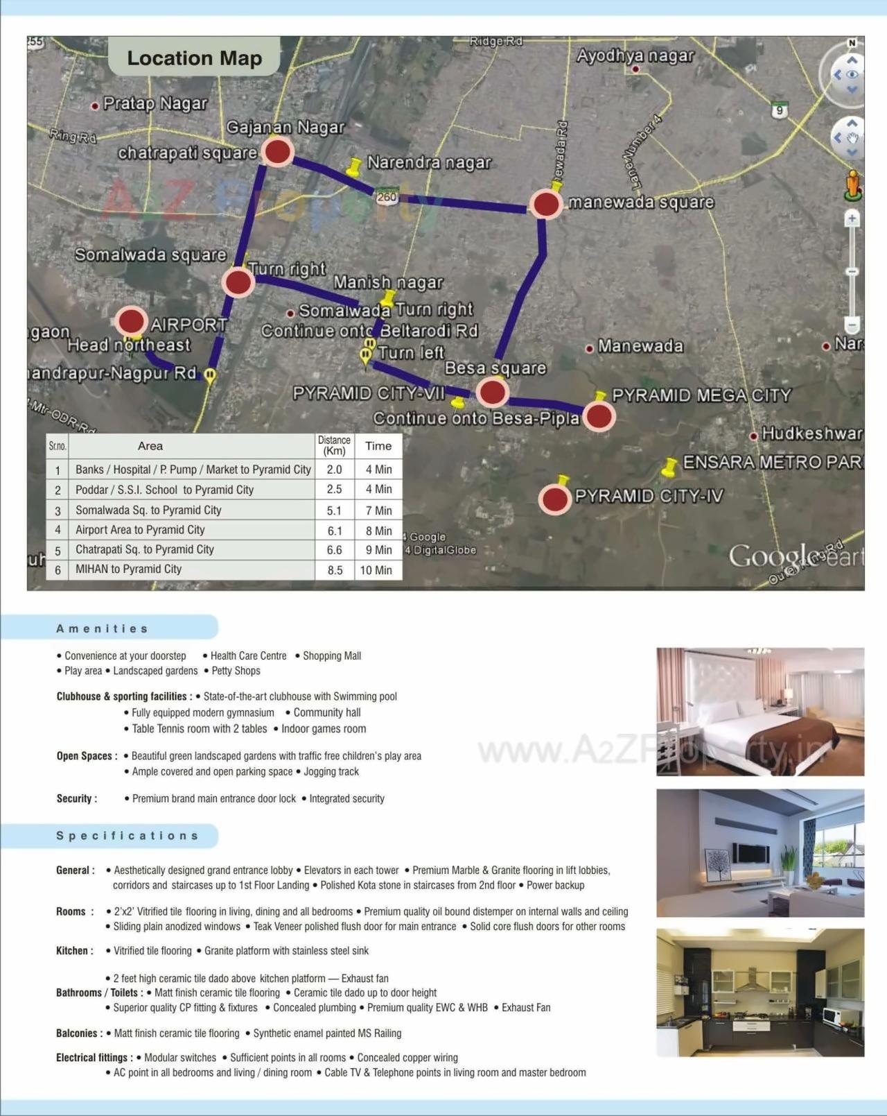  of real estate project Pyramid City located at Pipla, Nagpur, Maharashtra