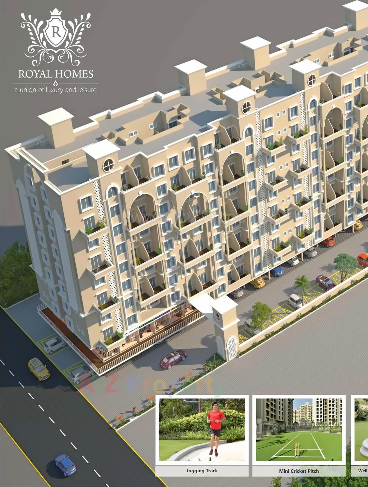 3D Elevation of real estate project Royal Homes located at Nagpur-m-corp, Nagpur, Maharashtra
