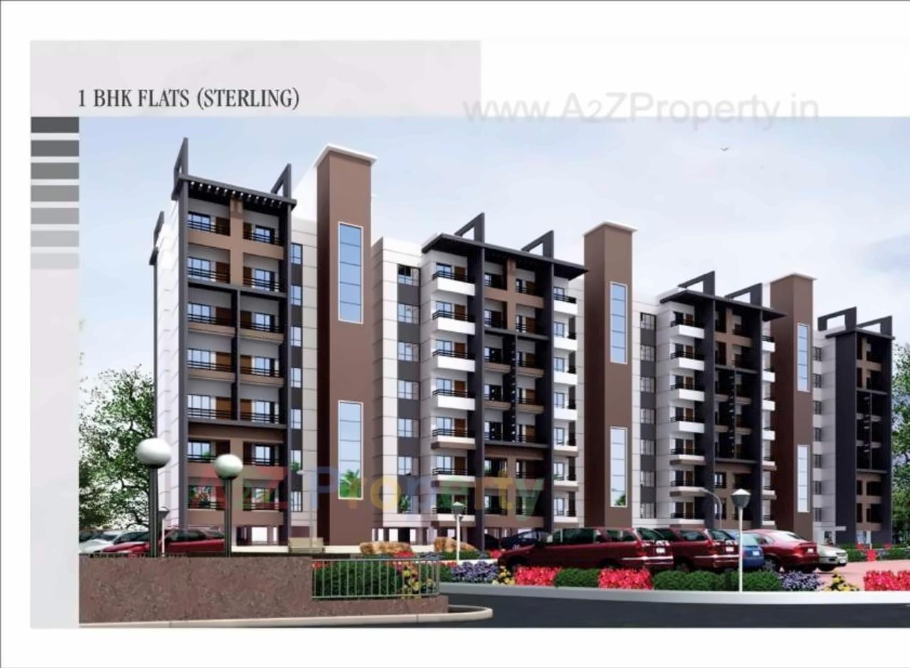 3D Elevation of real estate project Sandesh City Apartment located at Jamtha, Nagpur, Maharashtra