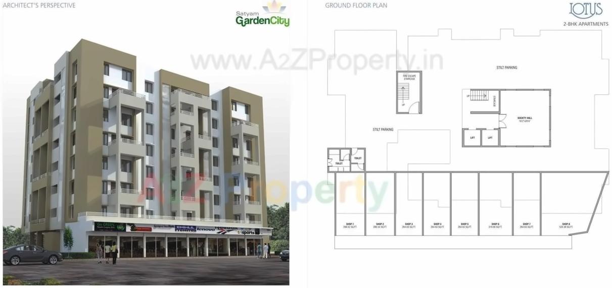 Layout of real estate project Satyam Lotus located at Godhani-railway, Nagpur, Maharashtra