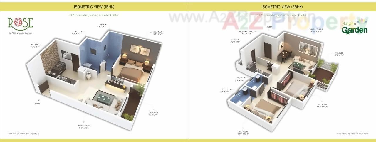 Layout of real estate project Satyam Rose located at Godhani-railway, Nagpur, Maharashtra