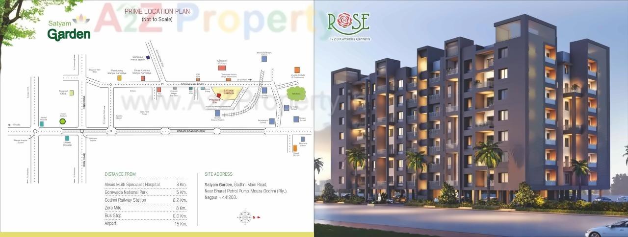  of real estate project Satyam Rose located at Godhani-railway, Nagpur, Maharashtra