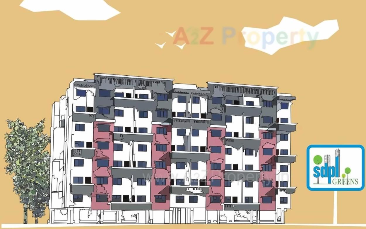 Layout of real estate project Sdpl Greens Ii located at Nagpur-m-corp, Nagpur, Maharashtra