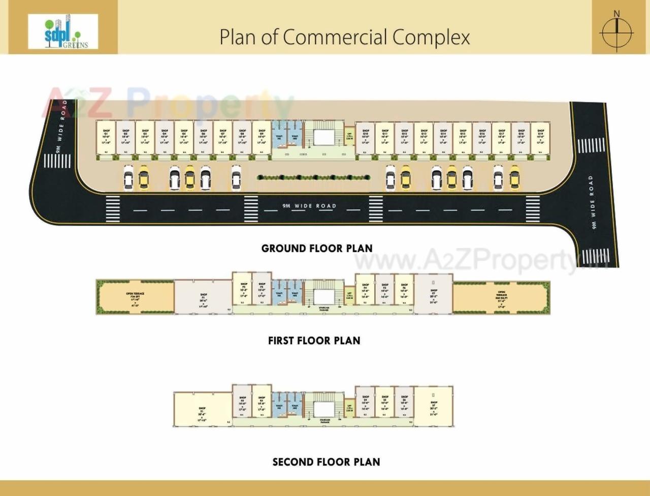 Layout of real estate project Sdpl Greens Ii located at Nagpur-m-corp, Nagpur, Maharashtra