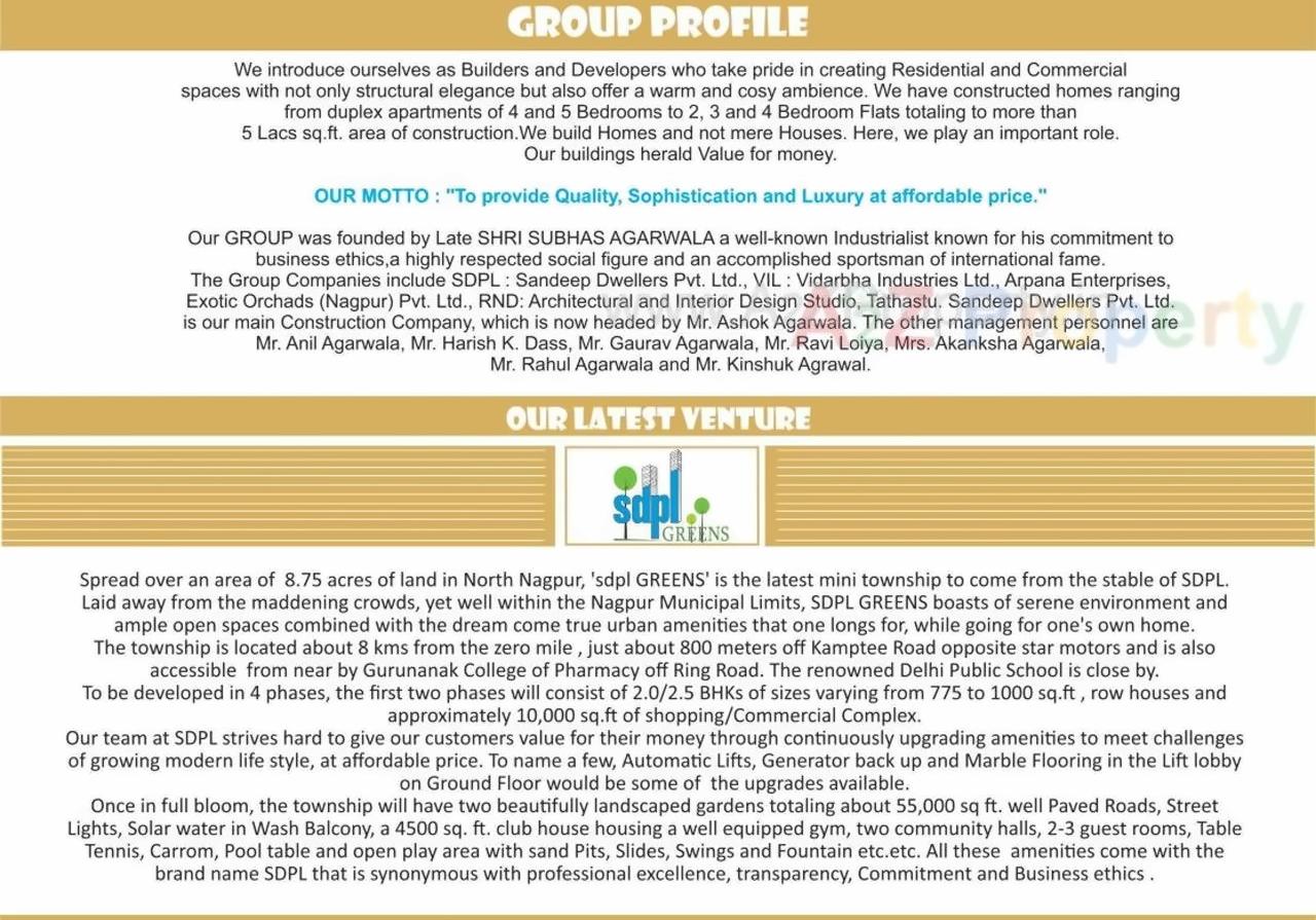  of real estate project Sdpl Greens Ii located at Nagpur-m-corp, Nagpur, Maharashtra