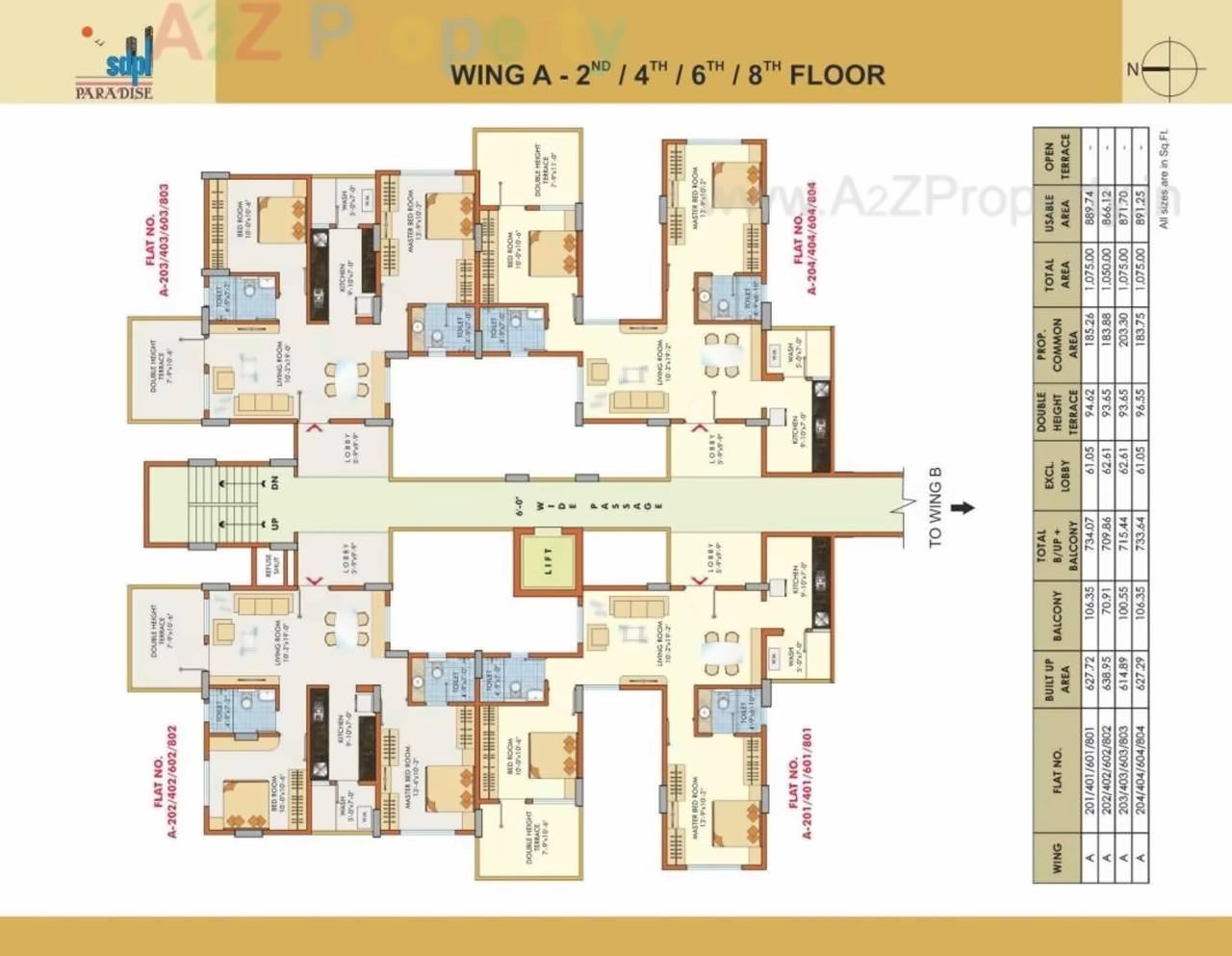 Layout of real estate project Sdpl Paradise Ii located at Nagpur-m-corp, Nagpur, Maharashtra