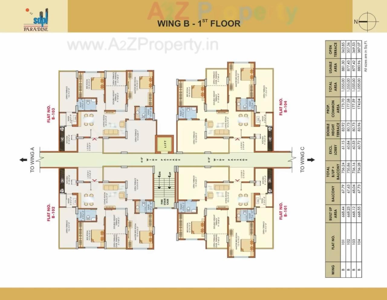 Layout of real estate project Sdpl Paradise Ii located at Nagpur-m-corp, Nagpur, Maharashtra