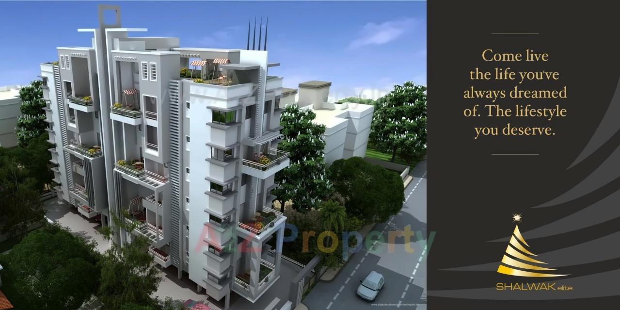 3D Elevation of real estate project Shalwak Elite located at Nagpur-m-corp, Nagpur, Maharashtra