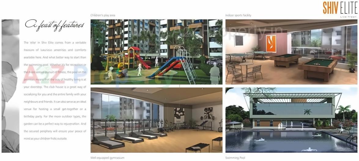 3D Elevation of real estate project Shiv Elite Geranium located at Shankarpur, Nagpur, Maharashtra