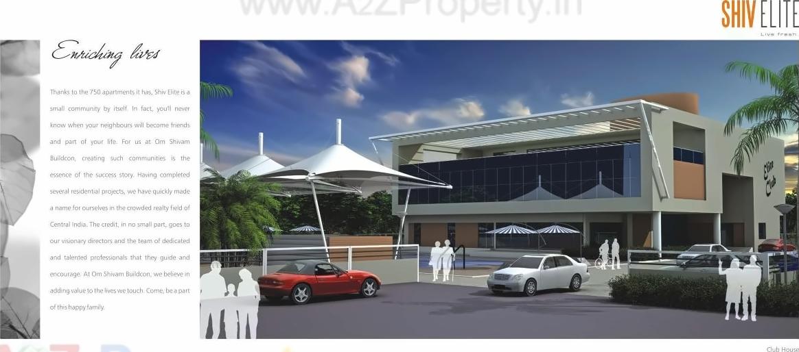 3D Elevation of real estate project Shiv Elite Geranium located at Shankarpur, Nagpur, Maharashtra