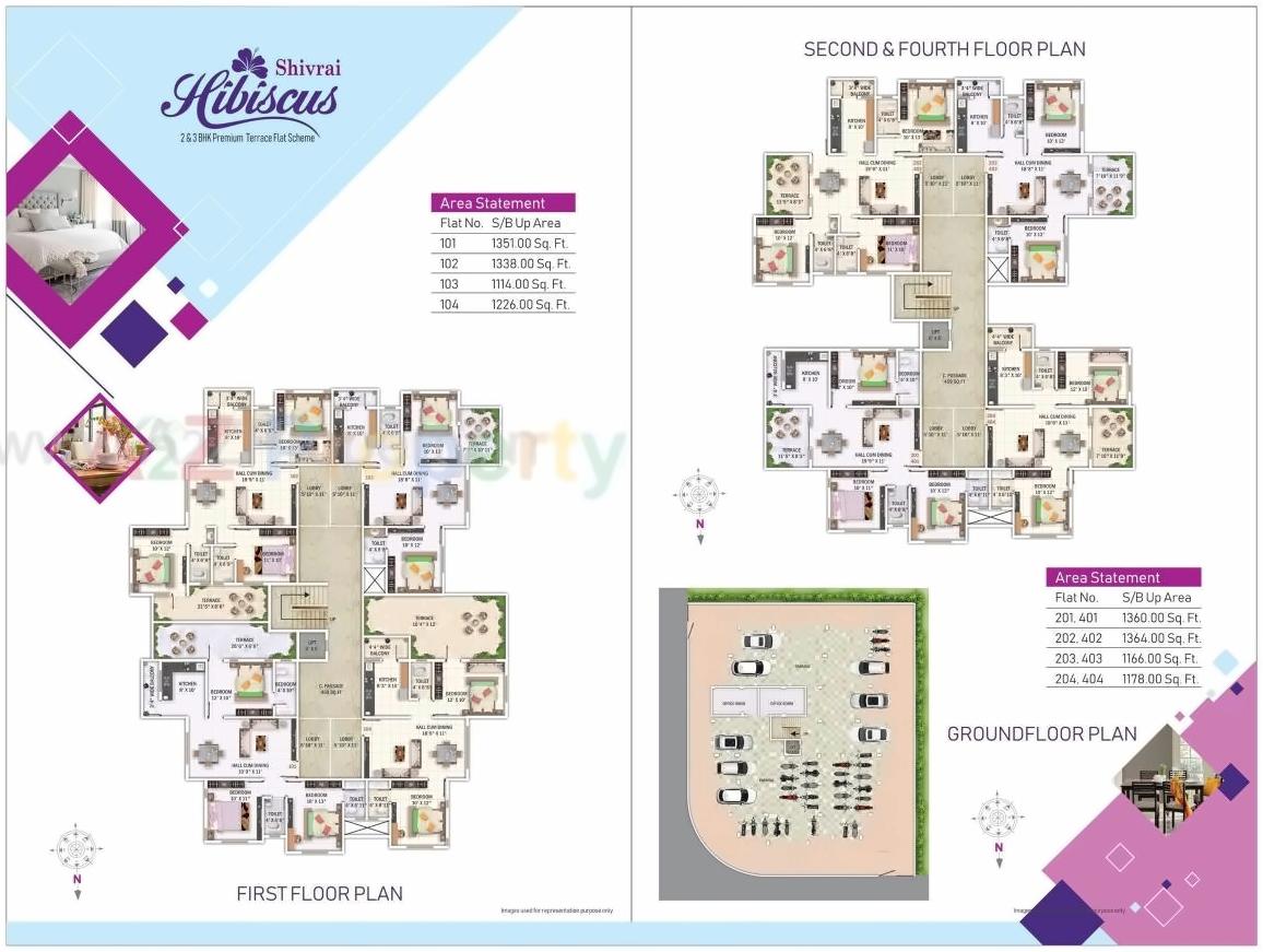 Layout of real estate project Shivrai Hibiscus located at Nagpur-m-corp, Nagpur, Maharashtra