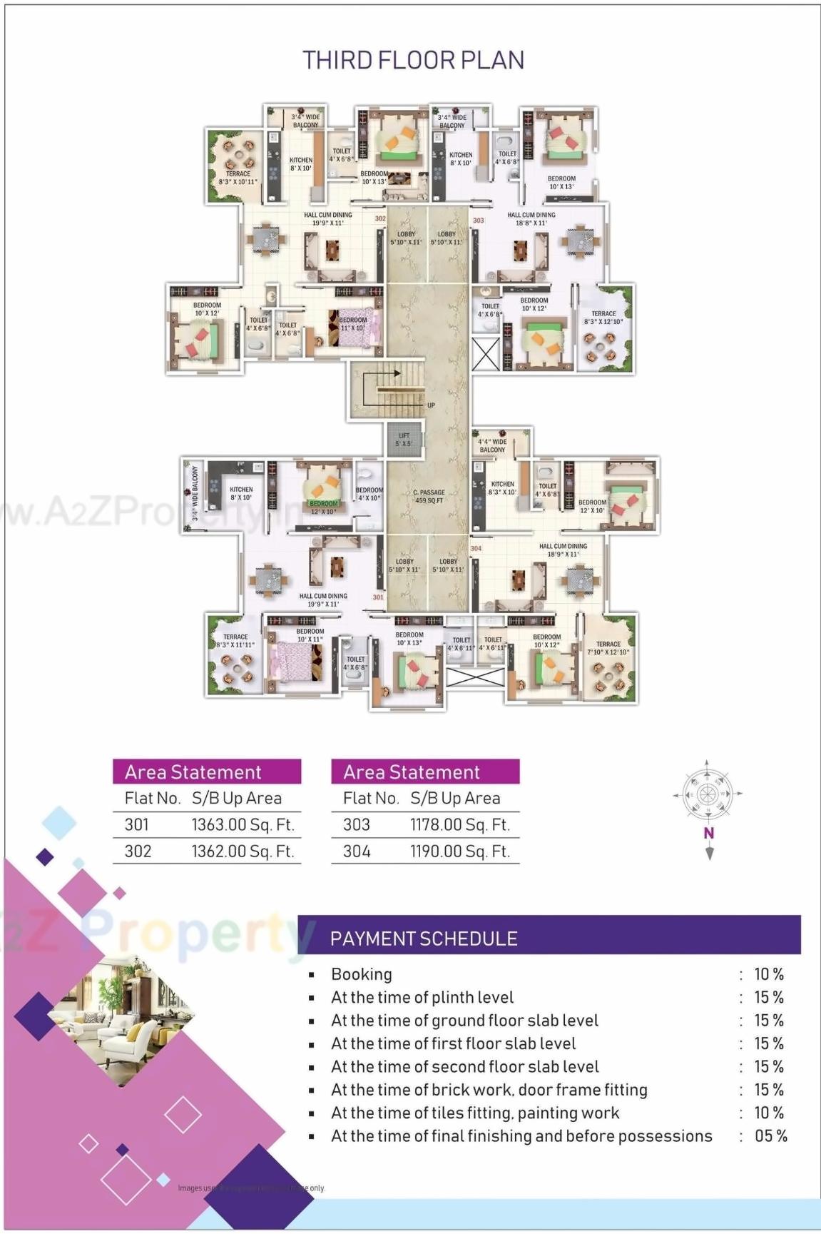 Layout of real estate project Shivrai Hibiscus located at Nagpur-m-corp, Nagpur, Maharashtra