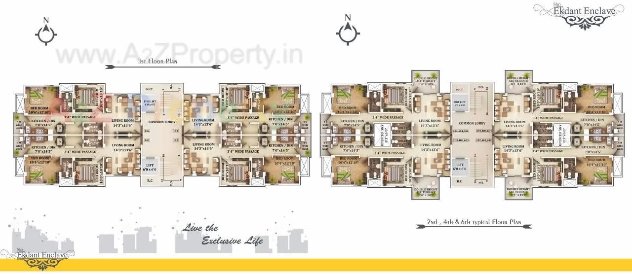 Layout of real estate project Shri Ekdant Enclave located at Nagpur-m-corp, Nagpur, Maharashtra