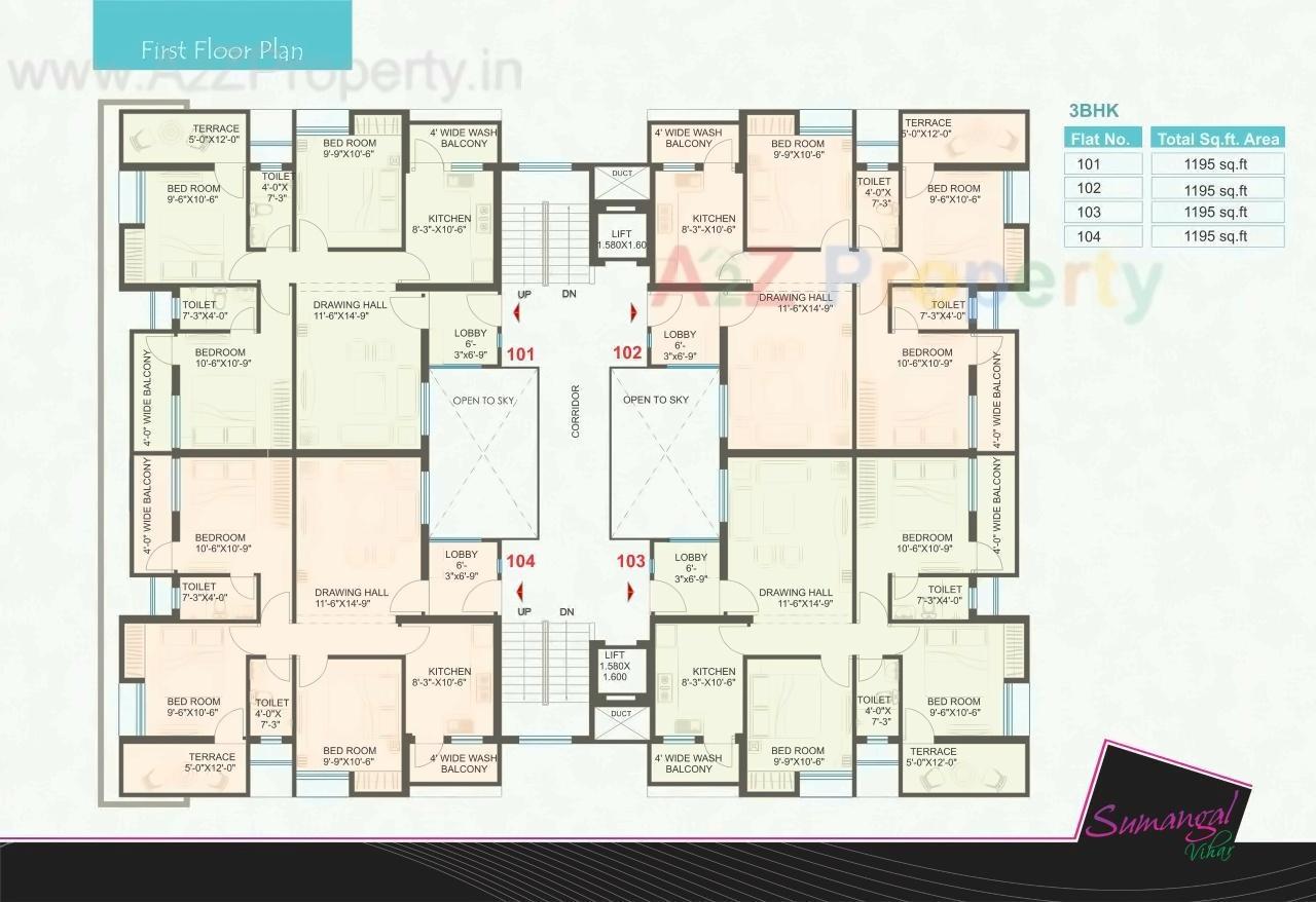 Layout of real estate project Sumangal Vihar located at Isasani-ct, Nagpur, Maharashtra