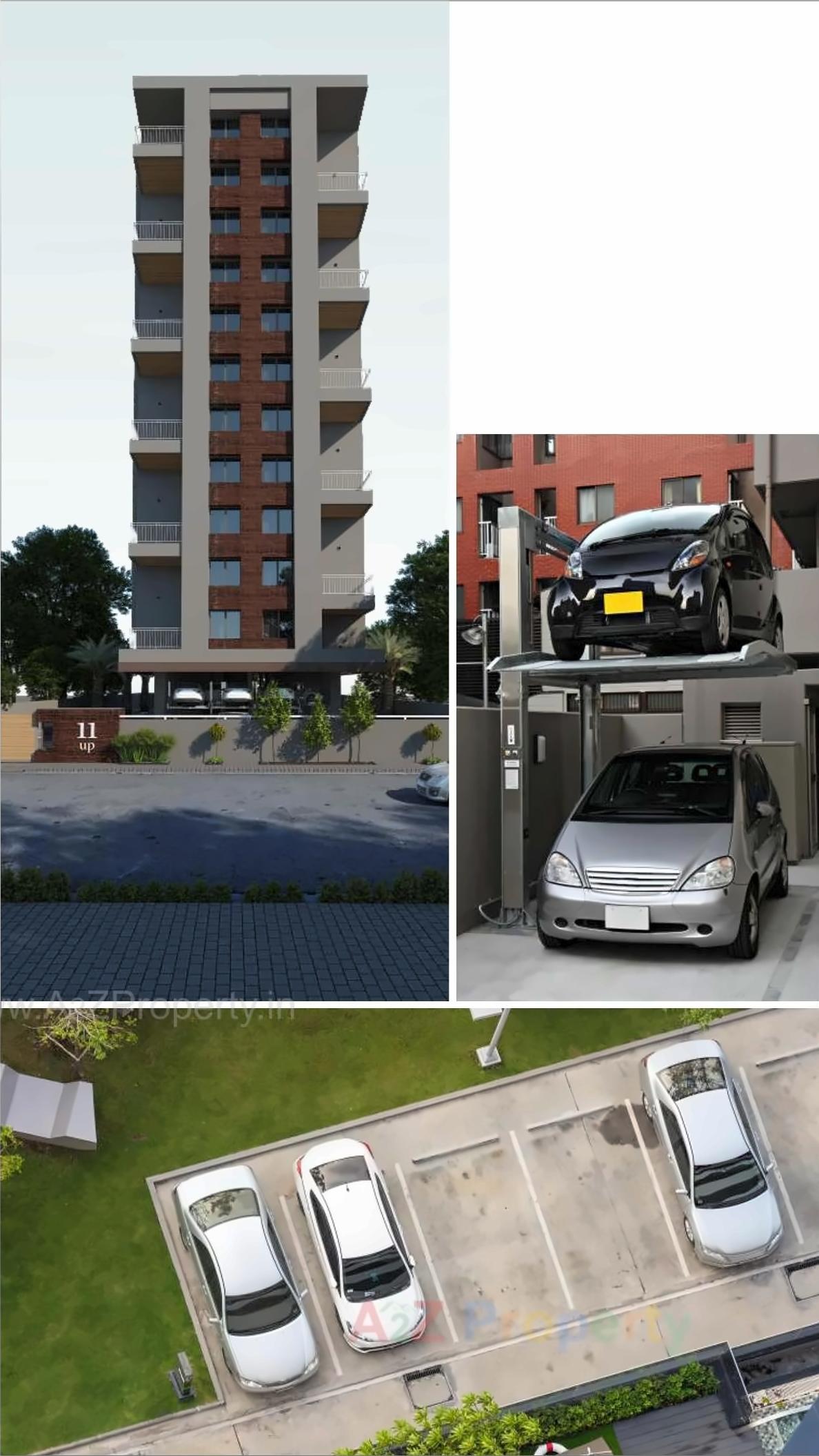 3D Elevation of real estate project Universal 11 Up Apartments located at Nagpur-m-corp, Nagpur, Maharashtra
