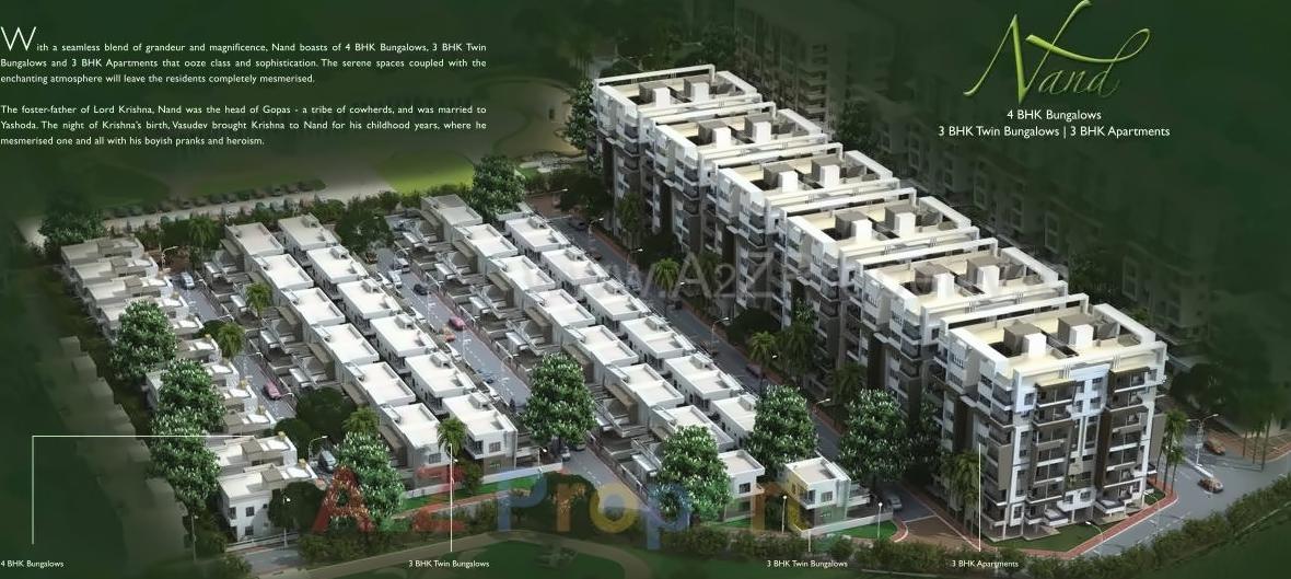 3D Elevation of real estate project Vrindavan located at Jamtha, Nagpur, Maharashtra