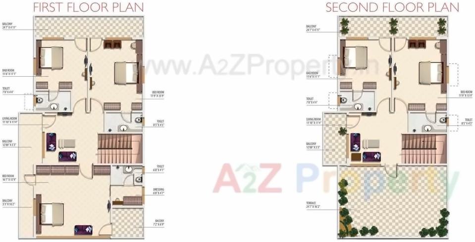 Layout of real estate project Vrindavan located at Jamtha, Nagpur, Maharashtra