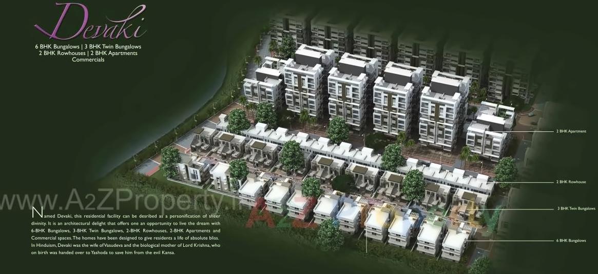 3D Elevation of real estate project Vrindavan located at Jamtha, Nagpur, Maharashtra