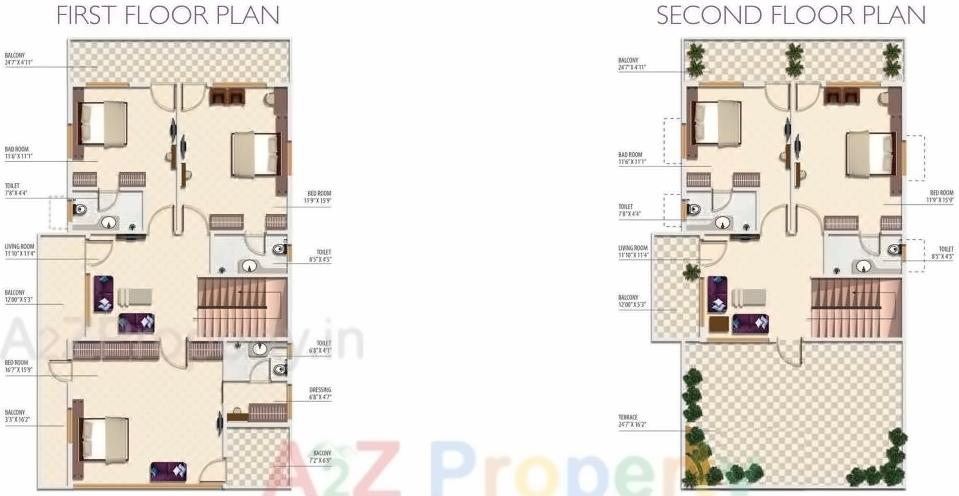 Layout of real estate project Vrindavan located at Jamtha, Nagpur, Maharashtra