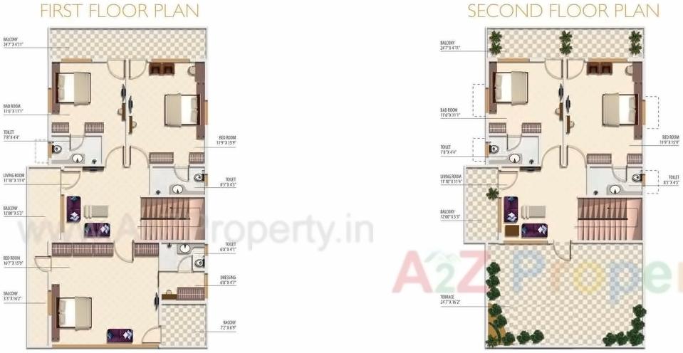Layout of real estate project Vrindavan located at Jamtha, Nagpur, Maharashtra