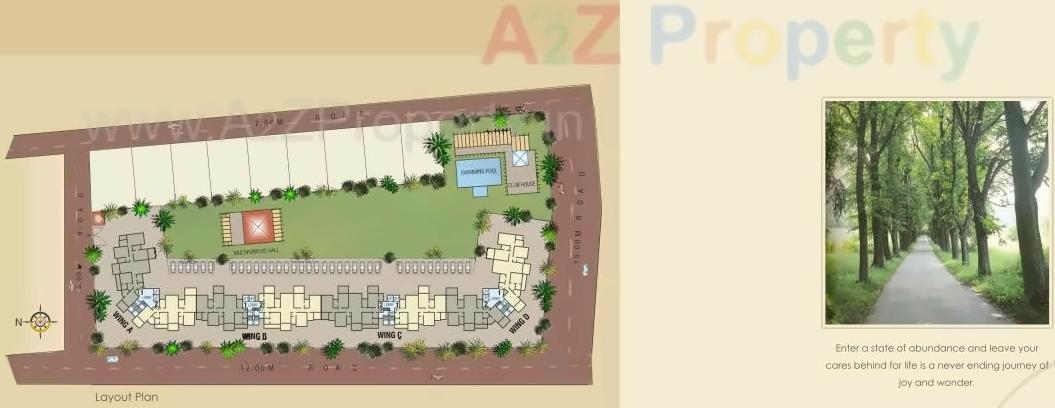 Layout of real estate project Anmol Nayantara Empire located at Nashik, Nashik, Maharashtra