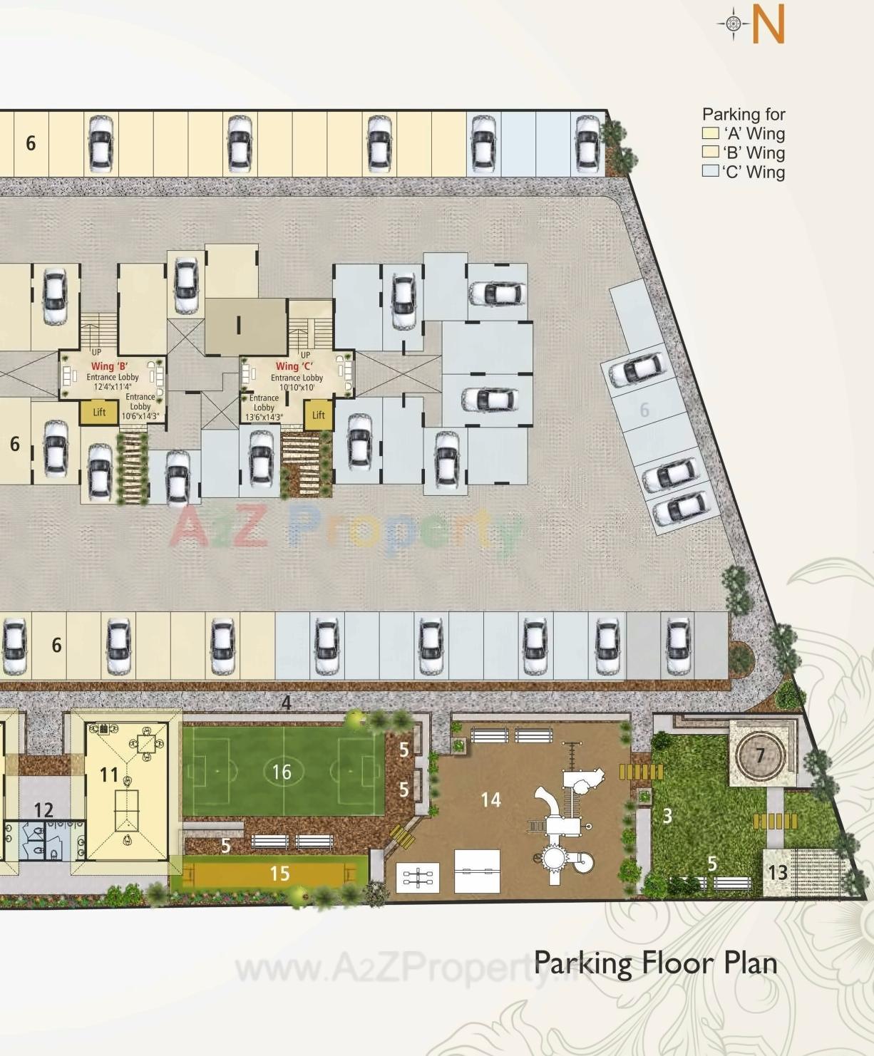 Layout of real estate project Antariksha Apartment located at Nashik, Nashik, Maharashtra