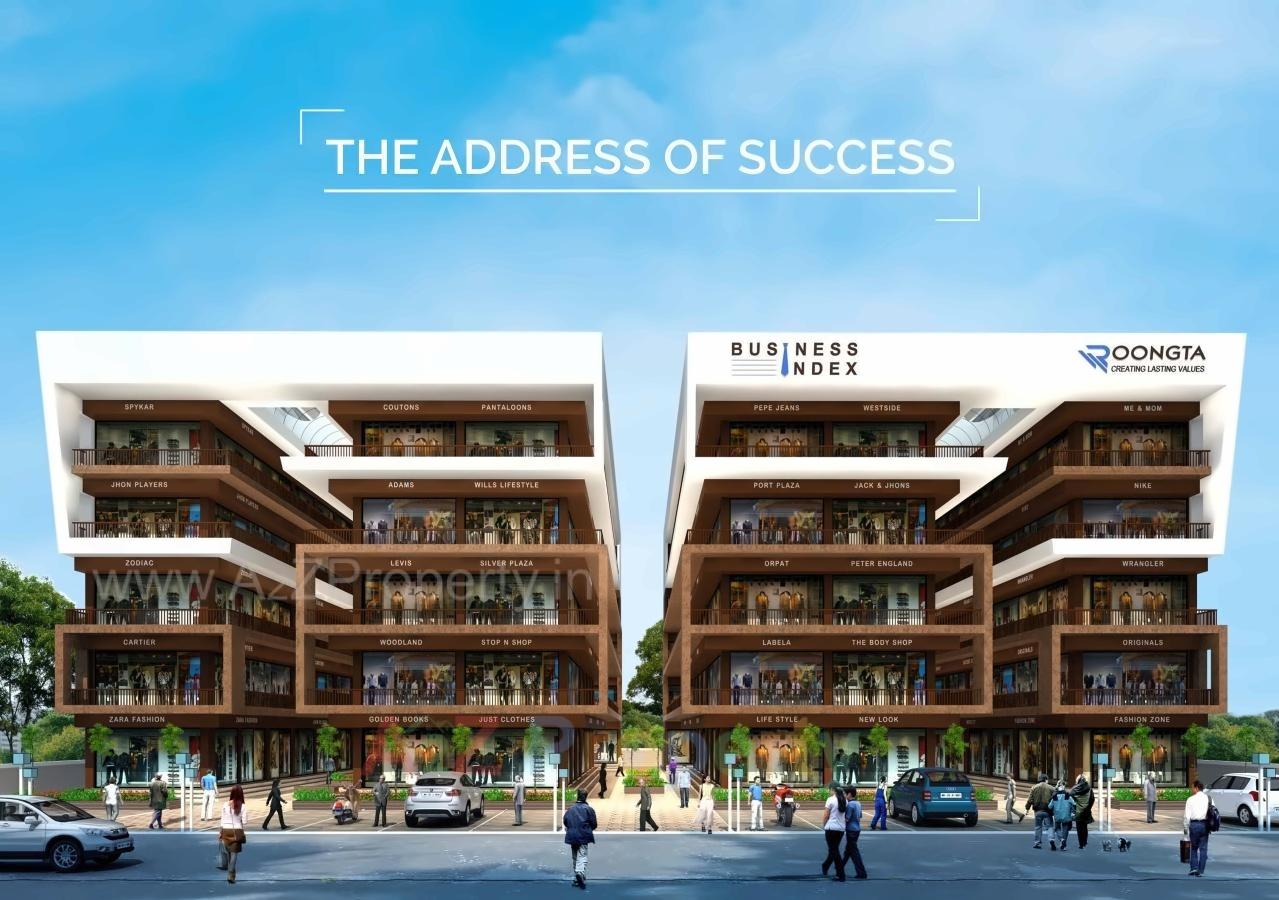 3D Elevation of real estate project Business Index located at Nashik-m-corp, Nashik, Maharashtra