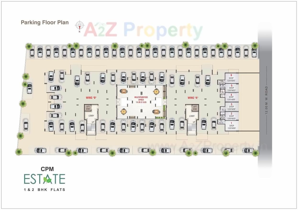 Layout of real estate project Cpm Estate located at Nashik-m-corp, Nashik, Maharashtra