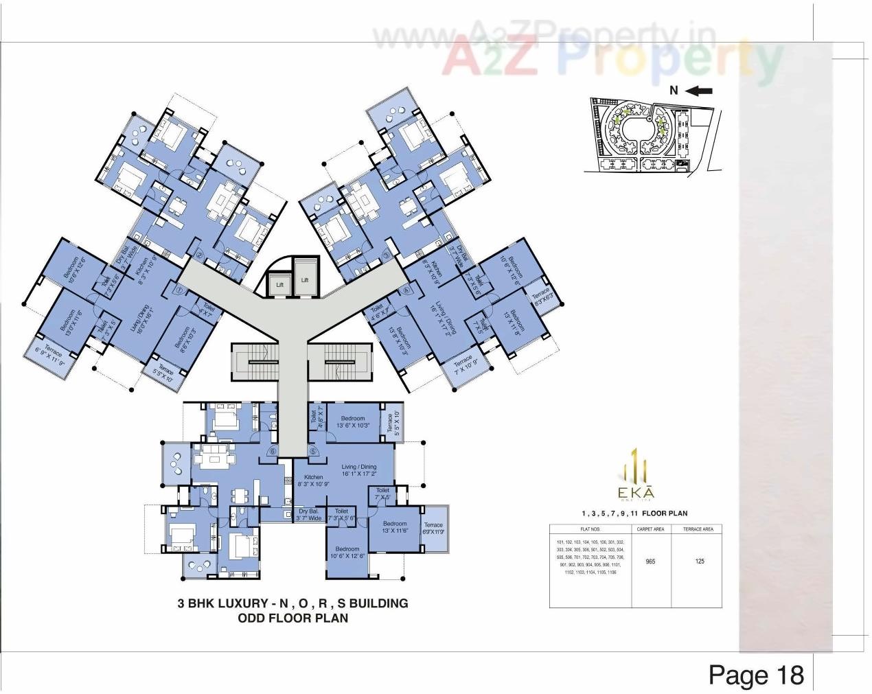 Layout of real estate project Eka located at Nashik, Nashik, Maharashtra