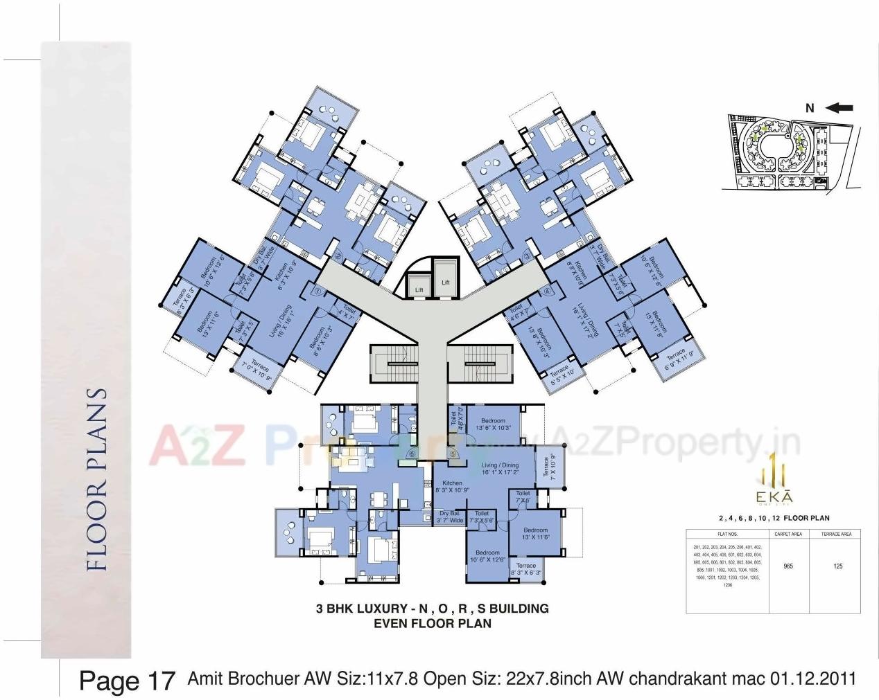 Layout of real estate project Eka located at Nashik, Nashik, Maharashtra