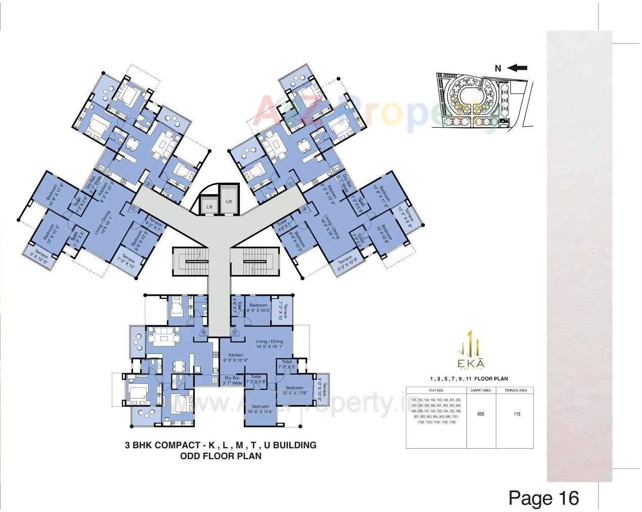Layout of real estate project Eka located at Nashik, Nashik, Maharashtra