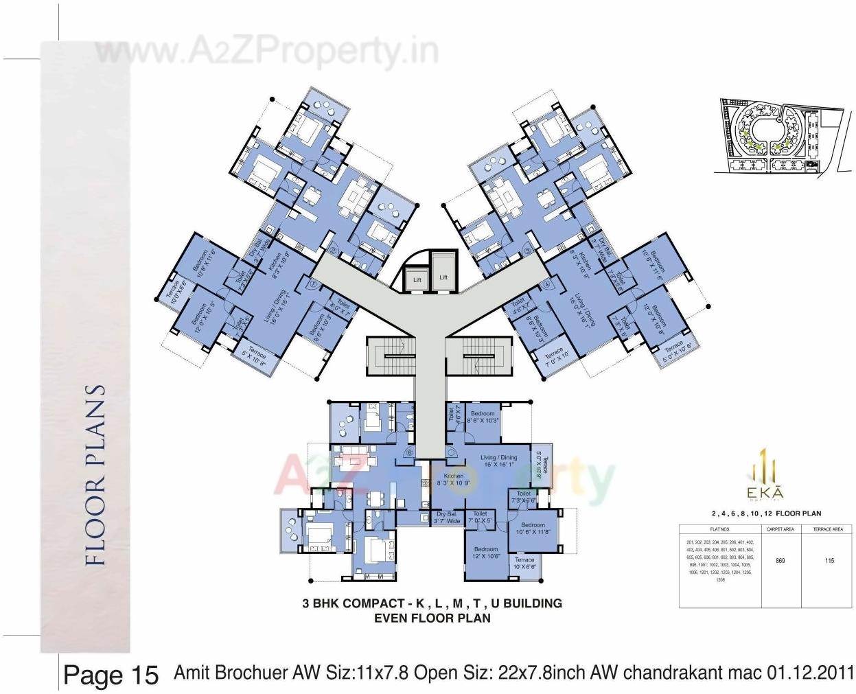 Layout of real estate project Eka located at Nashik, Nashik, Maharashtra