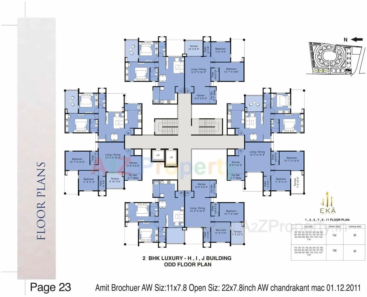 Layout of real estate project Eka located at Nashik, Nashik, Maharashtra