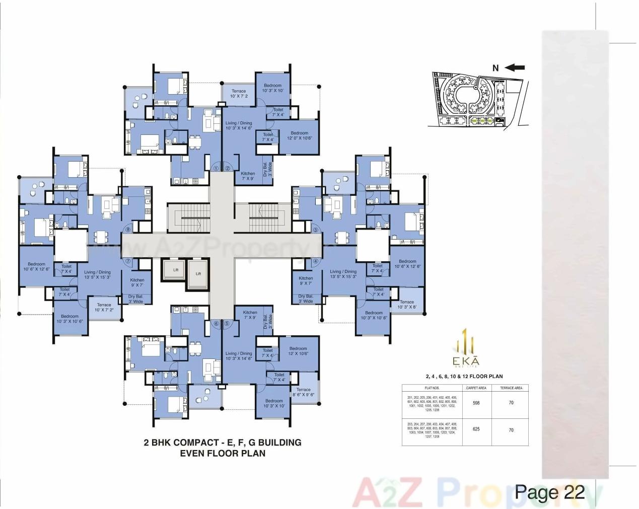 Layout of real estate project Eka located at Nashik, Nashik, Maharashtra
