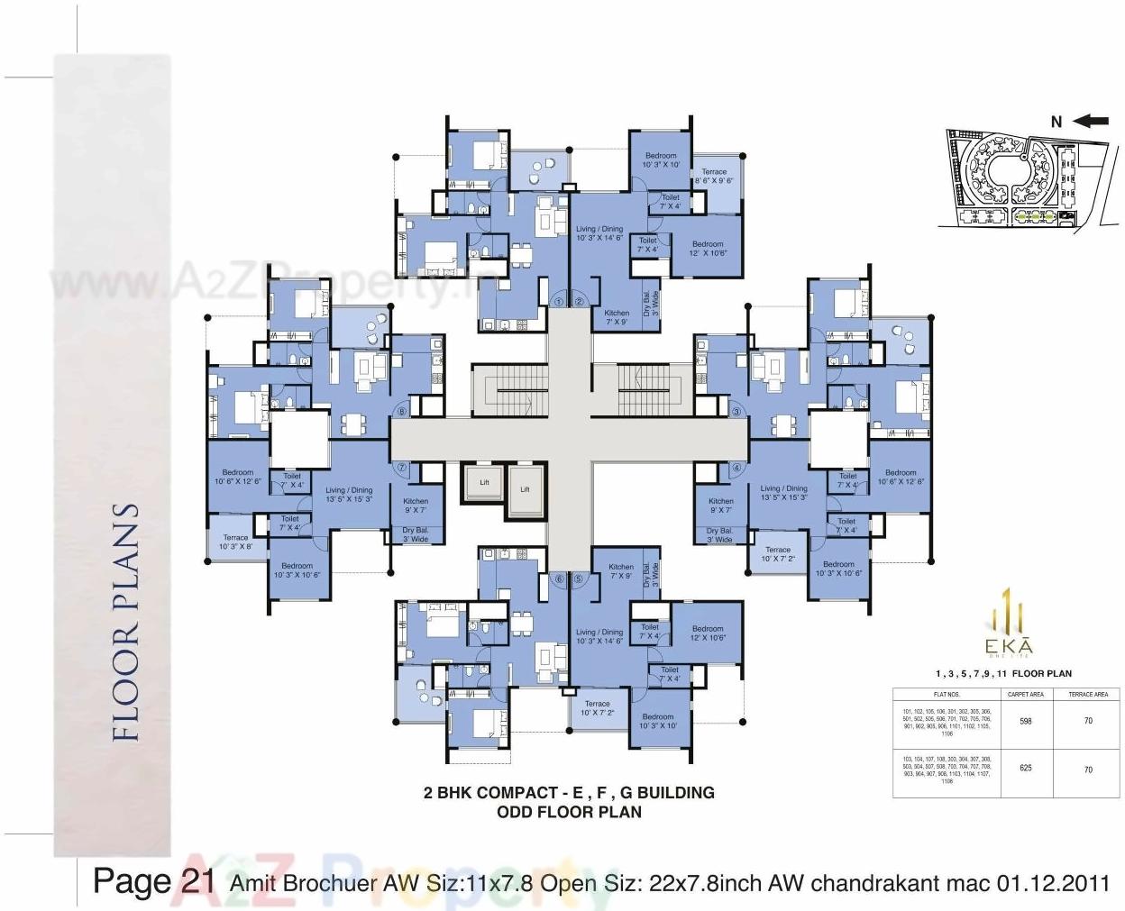 Layout of real estate project Eka located at Nashik, Nashik, Maharashtra