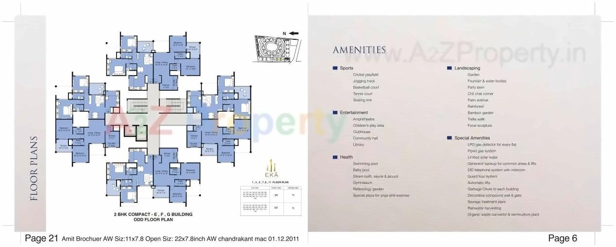 Layout of real estate project Eka located at Nashik, Nashik, Maharashtra