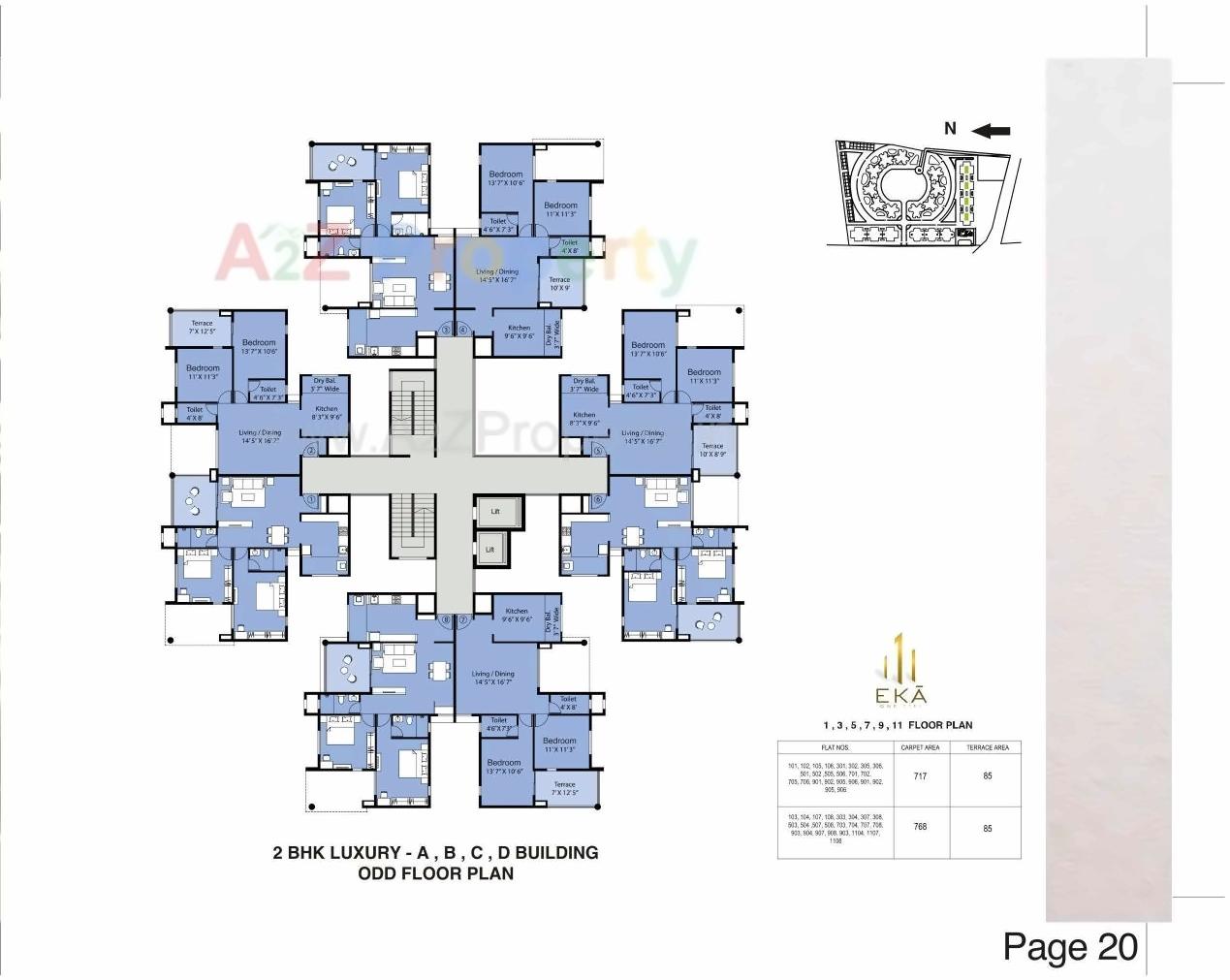 Layout of real estate project Eka located at Nashik, Nashik, Maharashtra