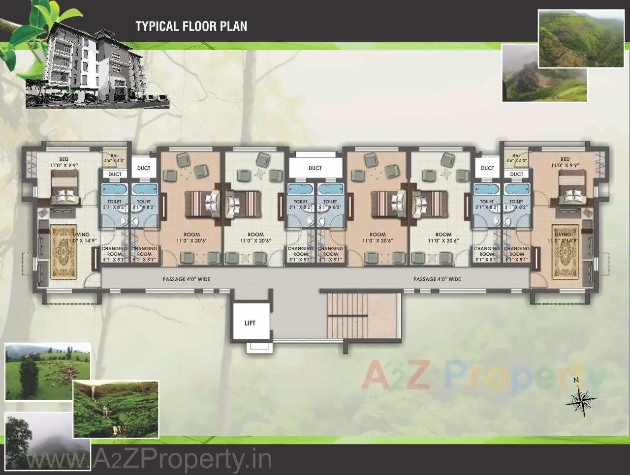 Layout of real estate project Fog City Nsv located at Igatpuri-m-cl, Nashik, Maharashtra