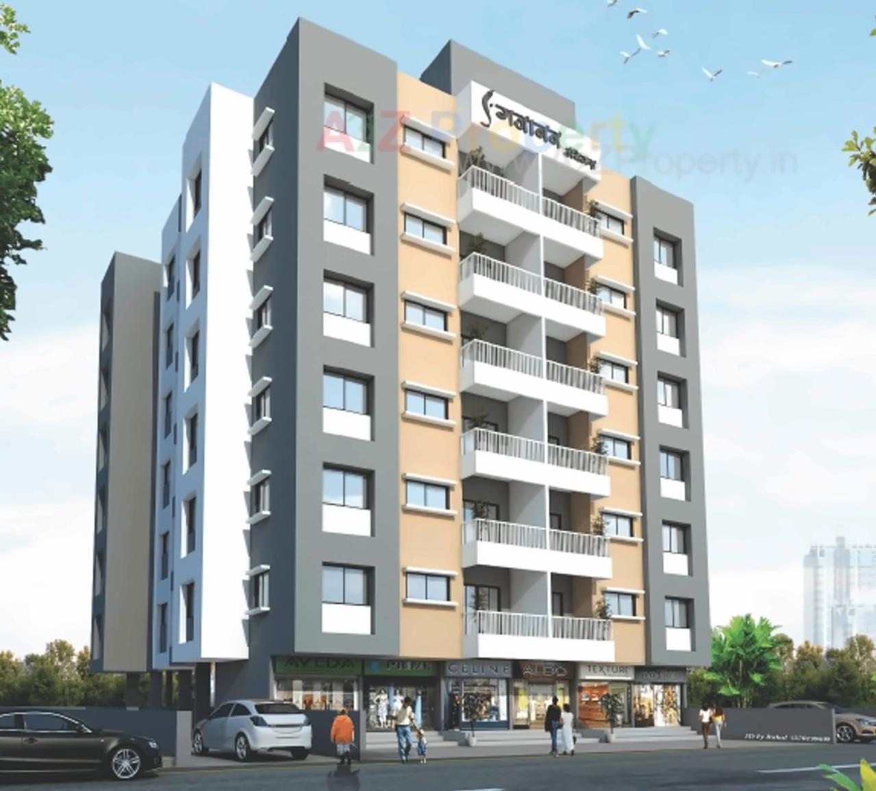 3D Elevation of real estate project Gajanan Annex located at Nashik-m-corp, Nashik, Maharashtra