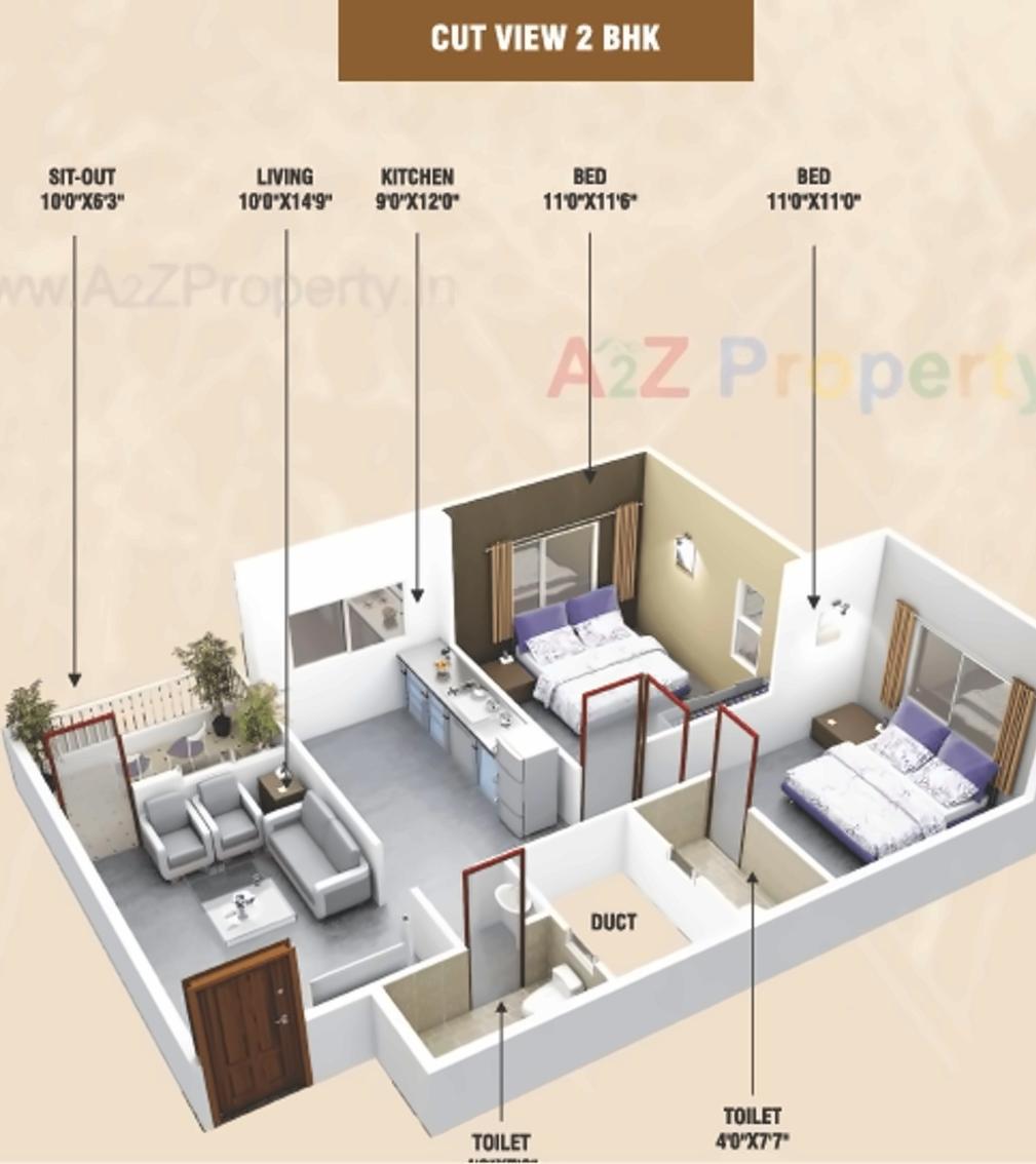 Layout of real estate project Gajanan Annex located at Nashik-m-corp, Nashik, Maharashtra