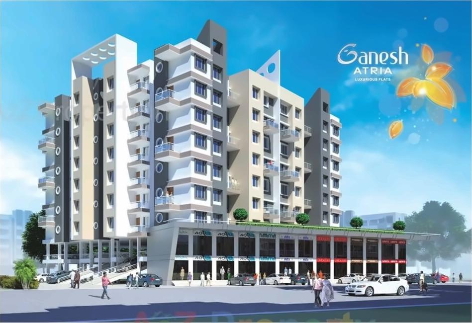 3D Elevation of real estate project Ganesh Atria located at Nashik, Nashik, Maharashtra