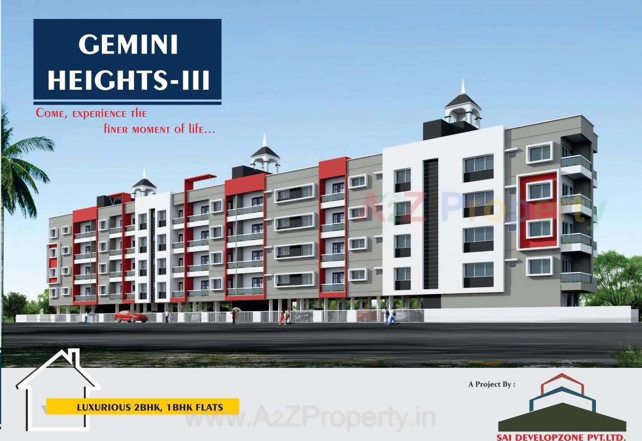 3D Elevation of real estate project Gemini Heights Apartment located at Nashik-m-corp, Nashik, Maharashtra